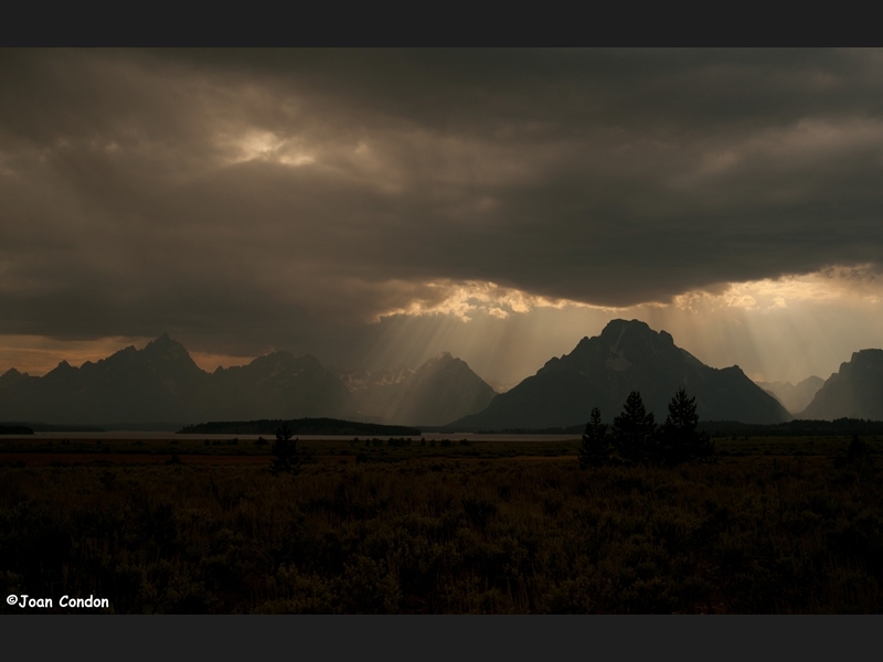 Storm across the mountains