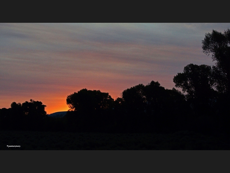 Sunrise Gros Ventre Rd