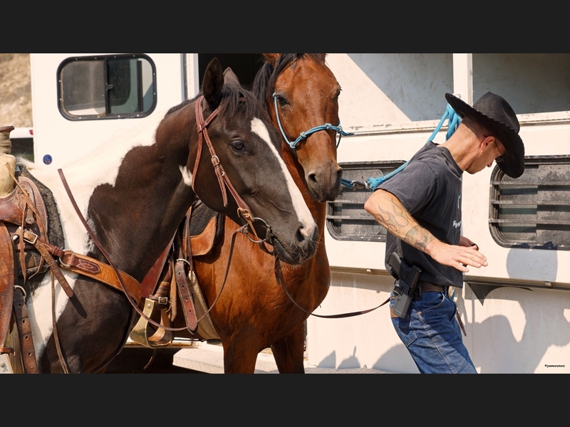 Cowboy at Vigilante Camground